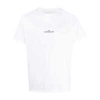 Tricouri Maison Margiela Distorted-Logo Cotton T-Shirt Barbati