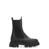 Bocanci Ganni Leather Chelsea Boots Femei
