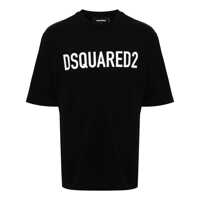 Tricouri DSQUARED2 Logo Cotton T-Shirt Barbati
