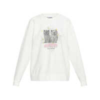 Pulovere Ganni Kittens Print Cotton Sweatshirt Femei