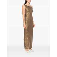 Rochii NORMA KAMALI Dama - Rochii NORMA KAMALI Metallic One-Shoulder Long Dress With Sequin Decorations In Tech Fabric Woman GREY Femei (BM 18487770) - B-mall.ro