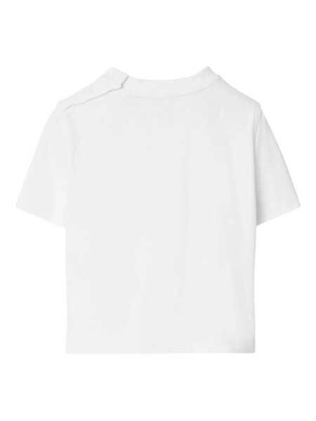 Tricouri Burberry INF BOY T-SHIRTS White Baieti (BM 18488724) 2