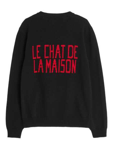 Pulovere Valentino Garavani Le Chat De La Maison crew-neck sweater Black Barbati (BM 18488847) 2