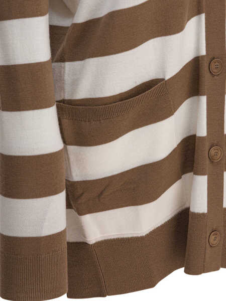 Cardigane Max Mara Cardigan with 1951 lettering Brown Femei (BM 18488865) 4