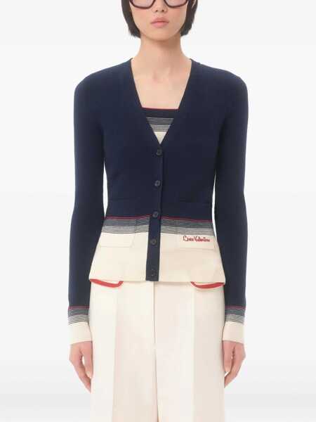 Cardigane Valentino Garavani Virgin wool cardigan Blue Femei (BM 18488907) 3