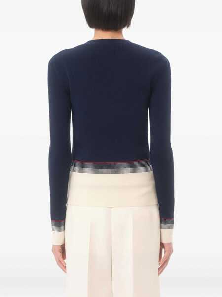 Cardigane Valentino Garavani Virgin wool cardigan Blue Femei (BM 18488907) 5