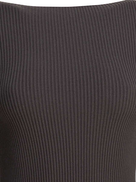 Rochii elegante Rick Owens Sheath dress with long sleeves Grey Femei (BM 18489090) 3