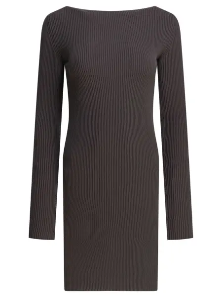 Rochii elegante Rick Owens Sheath dress with long sleeves Grey Femei (BM 18489090) 1