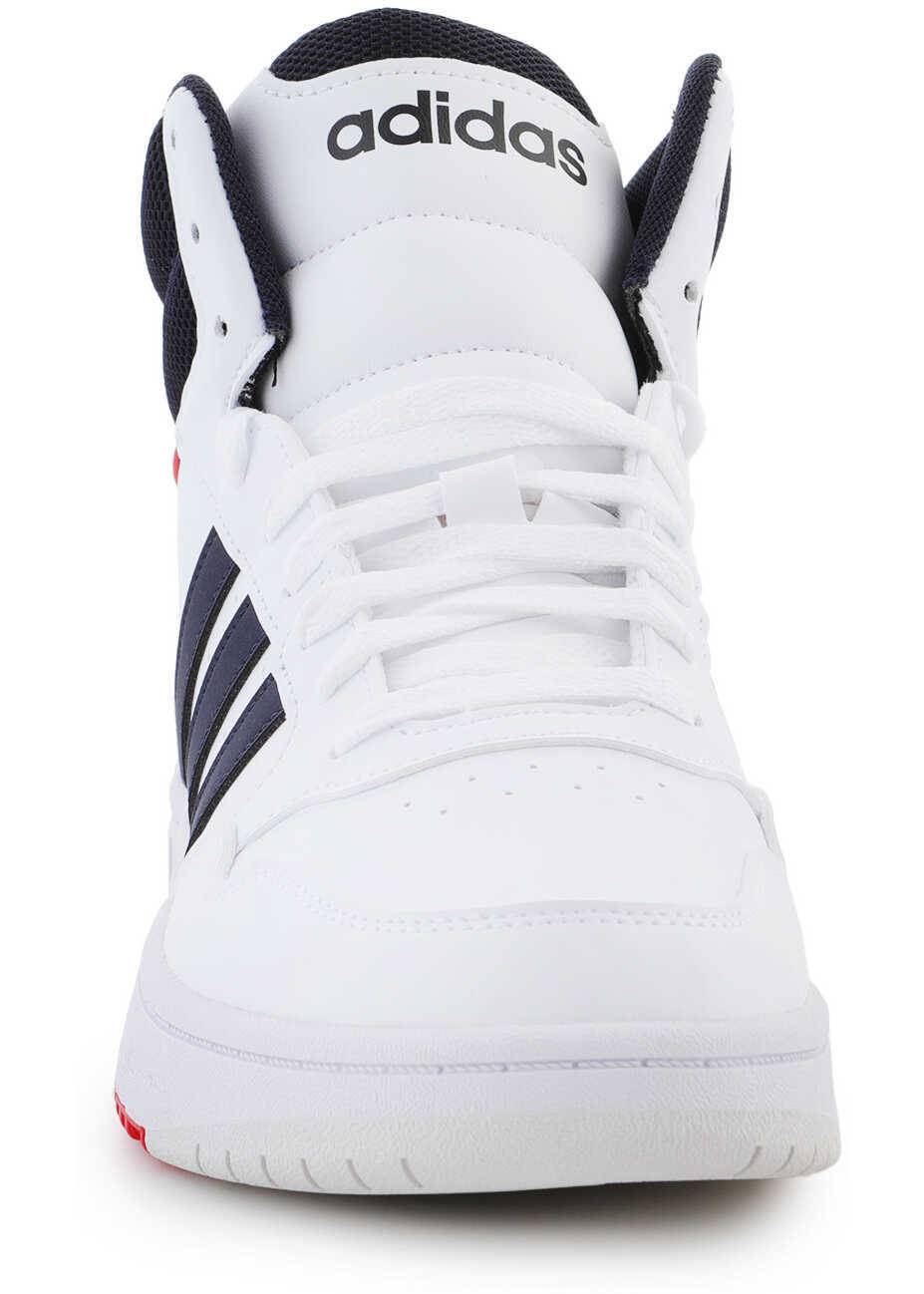 Ghete baschet adidas Performance Adidas Hoops 3.0 Mid White White Barbati (BM 18489175) 2