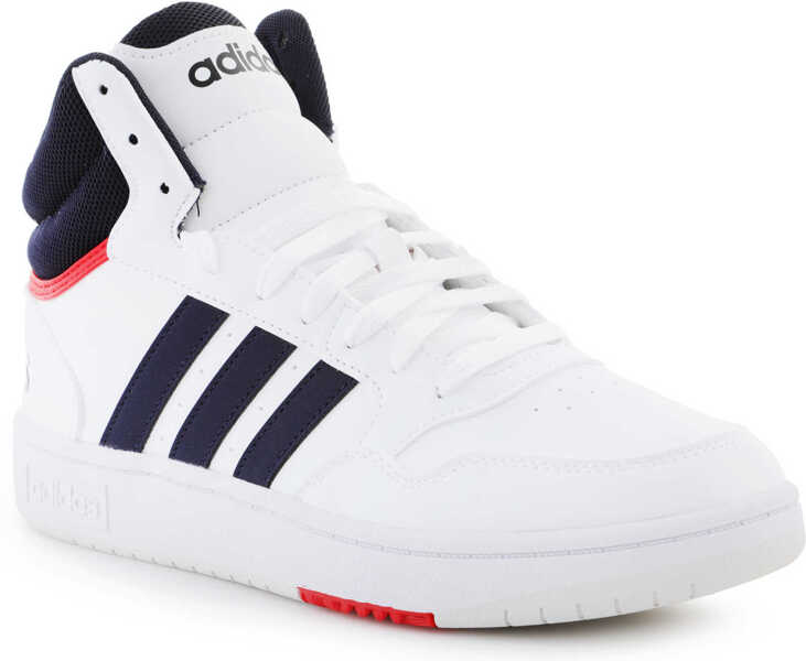 Ghete baschet adidas Performance Adidas Hoops 3.0 Mid White White Barbati (BM 18489175) 1