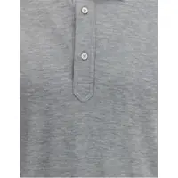 Tricouri Polo Brunello Cucinelli pentru Barbati - Tricouri Polo Brunello Cucinelli Silk Polo Shirt GRIGIOOFF WHITE Barbati (BM 18489199) - B-mall.ro