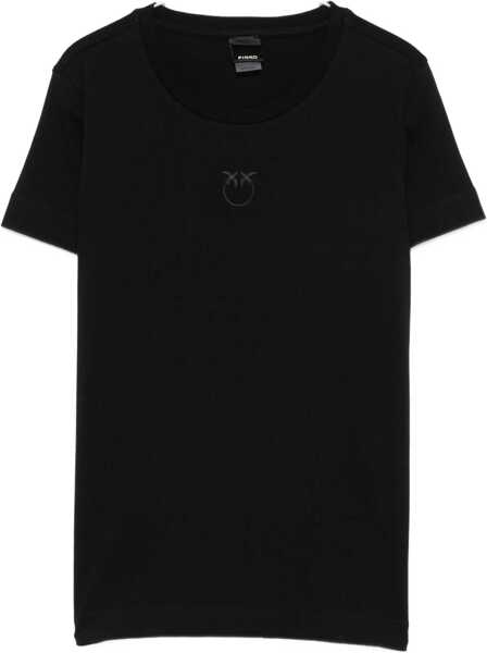 Tricouri Pinko Logo T-Shirt NERO LIMOUSINE Femei (BM 18489220) 1