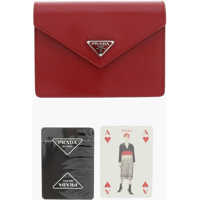 Genti de mana Solid Color Leather Pouch With Playing Cards Barbati