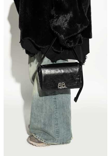 Genti de mana Balenciaga Monaco Shoulder Bag BLACK Barbati (BM 18489343) 2