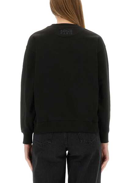 Bluze de trening Kenzo Cotton Sweatshirt With Happy Tiger Patch BLACK Femei (BM 18489400) 3