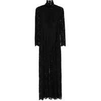 Rochii casual Lace And Jersey Long Dress Femei
