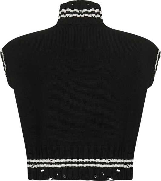 Veste casual Marni Short Cotton Vest BLACK Femei (BM 18489436) 2