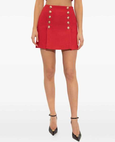 Fuste casual Balmain Wool Mini Skirt RED Femei (BM 18489448) 3