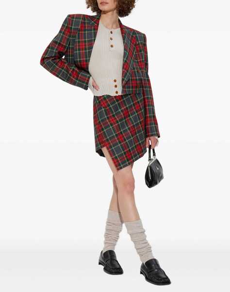 Sacouri office Vivienne Westwood Tartan Cropped Jacket MULTICOLOUR Femei (BM 18489451) 2