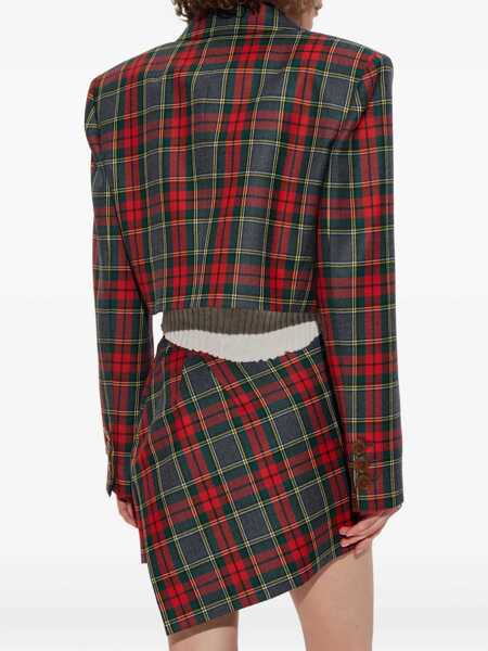 Sacouri office Vivienne Westwood Tartan Cropped Jacket MULTICOLOUR Femei (BM 18489451) 4