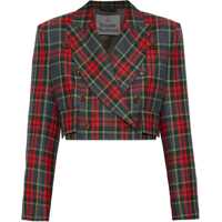 Sacouri office Vivienne Westwood Tartan Cropped Jacket