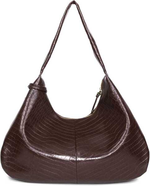 Genti de umar Ganni Hobo Bag Croco Xxl BROWN Femei (BM 18489511) 4