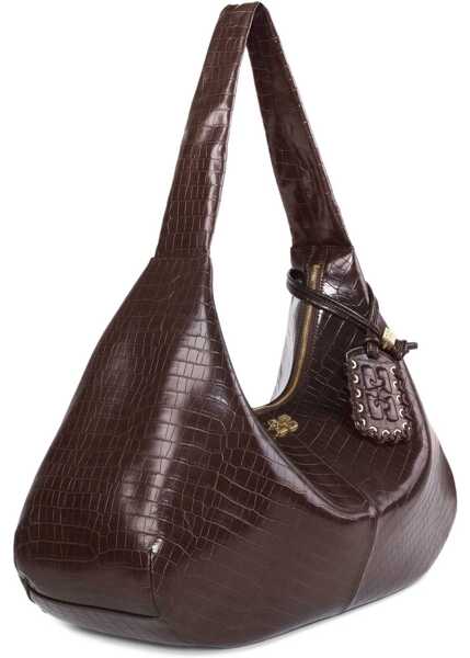 Genti de umar Ganni Hobo Bag Croco Xxl BROWN Femei (BM 18489511) 5