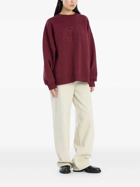 Pulovere ROTATE Birger Christensen Rotate Birger Christensen Heavy Sweat Sweatshirt Red Femei (BM 18490359) 2