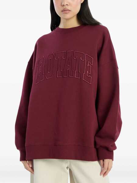 Pulovere ROTATE Birger Christensen Rotate Birger Christensen Heavy Sweat Sweatshirt Red Femei (BM 18490359) 4