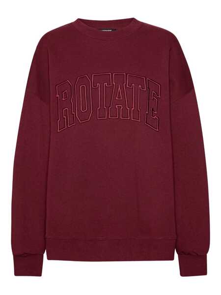 Pulovere ROTATE Birger Christensen Rotate Birger Christensen Heavy Sweat Sweatshirt Red Femei (BM 18490359) 1