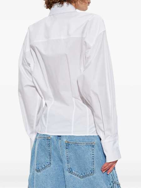 Camasi THE ATTICO The Attico Shirts WHITE Femei (BM 18490770) 4