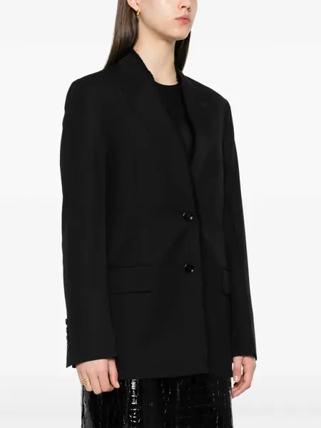 Geci TOTME TOTEME Wool Single-Breasted Jacket Black Femei (BM 18490782) 3