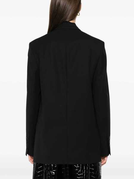 Geci TOTME TOTEME Wool Single-Breasted Jacket Black Femei (BM 18490782) 4
