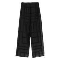 Pantaloni casual TOTÊME TOTEME Trousers Black Femei