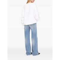 Pulovere ANINE BING Dama - Pulovere ANINE BING Anine Bing Miles Framed Monogram Sweatshirt WHITE Femei (BM 18491322) - B-mall.ro