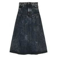 Fuste Ganni Washed Denim Skirt Femei