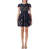 Rochii Self-Portrait Bow Embroidered Mini Dress Femei