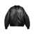 THE ATTICO The Attico Anja Leather Bomber Jacket Black