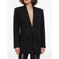 Geci THE ATTICO Dama - Geci THE ATTICO The Attico Wool Gabardine Jacket Black Femei (BM 18491469) - B-mall.ro