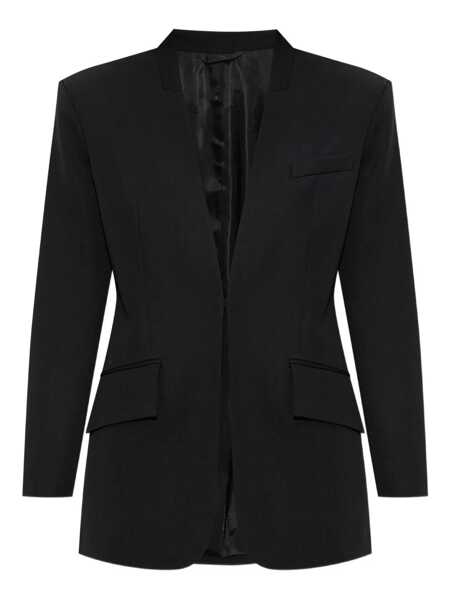 Geci THE ATTICO The Attico Wool Gabardine Jacket Black Femei (BM 18491469) 1