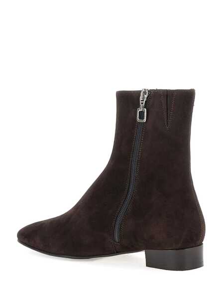Bocanci CAREL PARIS Aiglon Brown Boots With Logo Embroidery On The Side And Zip Closure On The Side In Suede Woman BROWN Femei (BM 18491685) 3