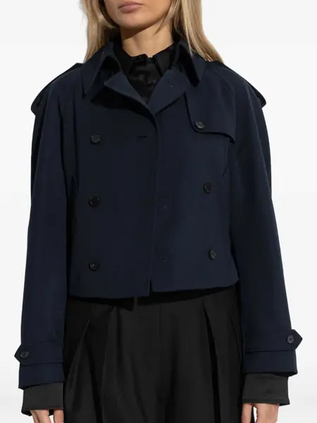 Geci Alexander McQueen Alexander McQueen Trench BLUE Femei (BM 18492543) 3