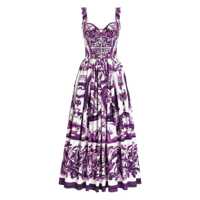 Rochii Dolce & Gabbana Graphic Print Midi Dress Femei