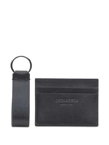 Portofele DSQUARED2 DSQUARED2 Dsquared2 Card Holder And Keychain Black Barbati (BM 18493872) 2