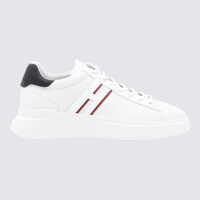 Sneakers Hogan White And Red Leather Sneakers Barbati
