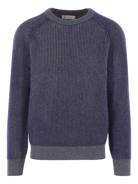 Pulovere Brunello Cucinelli Brunello Cucinelli Sweaters NAVYDARK GRAY Barbati (BM 18494841) 1