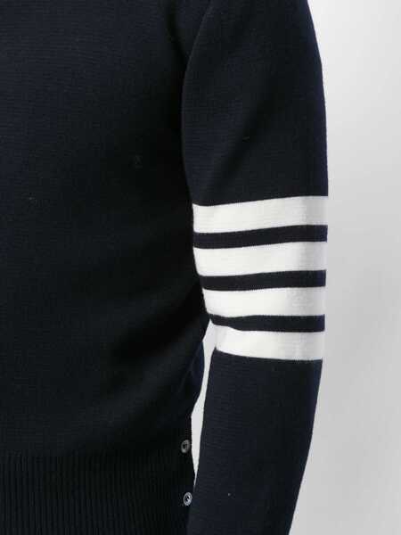 Pulovere Thom Browne Thom Browne Sweaters BLUE Barbati (BM 18495102) 5