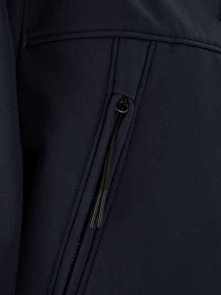 Geci C.P. Company Blue Jacket With Drawstring Hood And Decorative Googles In Tech Fabric Man BLUE Barbati (BM 18495540) 3