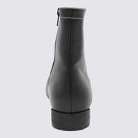 Bocanci MM6 Maison Margiela Dama - Bocanci MM6 Maison Margiela Mm6 Maison Margiela Black Leather Ankle Boots Black Femei (BM 18495660) - B-mall.ro
