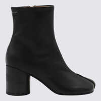 Bocanci Mm6 Maison Margiela Black Leather Boots Femei